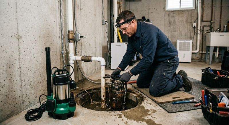 Basement Drainage Installation in Providence, RI