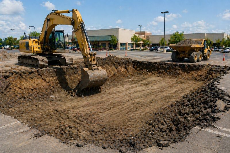 Parking Lot Gravel Repair in Suwanee, GA